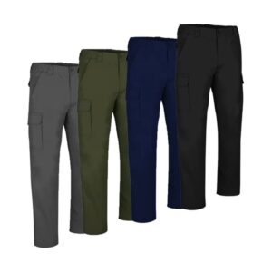 pantalone tecnico da lavoro UOMO regular multitasche cotone 4 colori