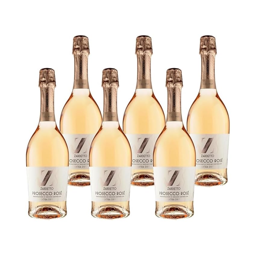 Zardetto Prosecco Rosè Extra Dry Doc - Cartone da 6 x 750 ML