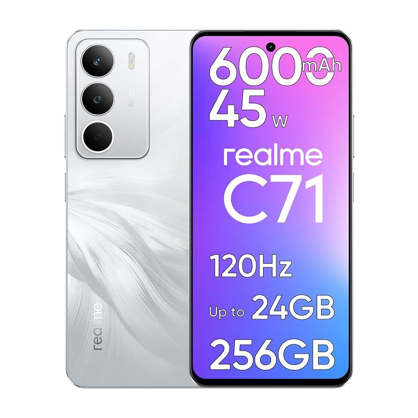 realme C71 Smartphone 8GB RAM + 256GB ROM realme C71 Smartphone 8GB RAM + 256GB ROM