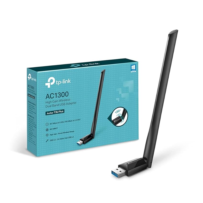 TP-Link Archer T3U Plus Chiavetta WiFi AC1300Mbps TP-Link Archer T3U Plus Chiavetta WiFi AC1300Mbps