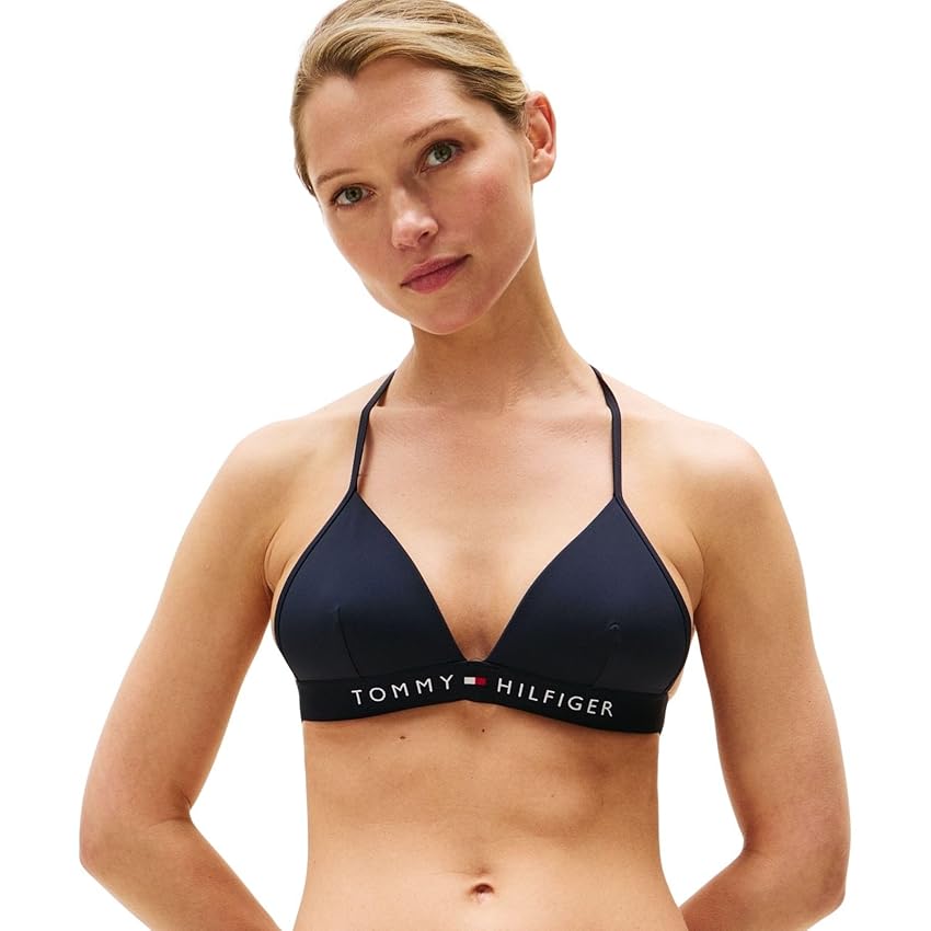 Tommy Hilfiger Top Bikini a Triangolo Donna Imbottito