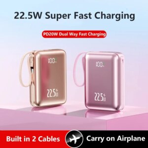 Mini Power Bank da 20000 mAh Batteria esterna 22