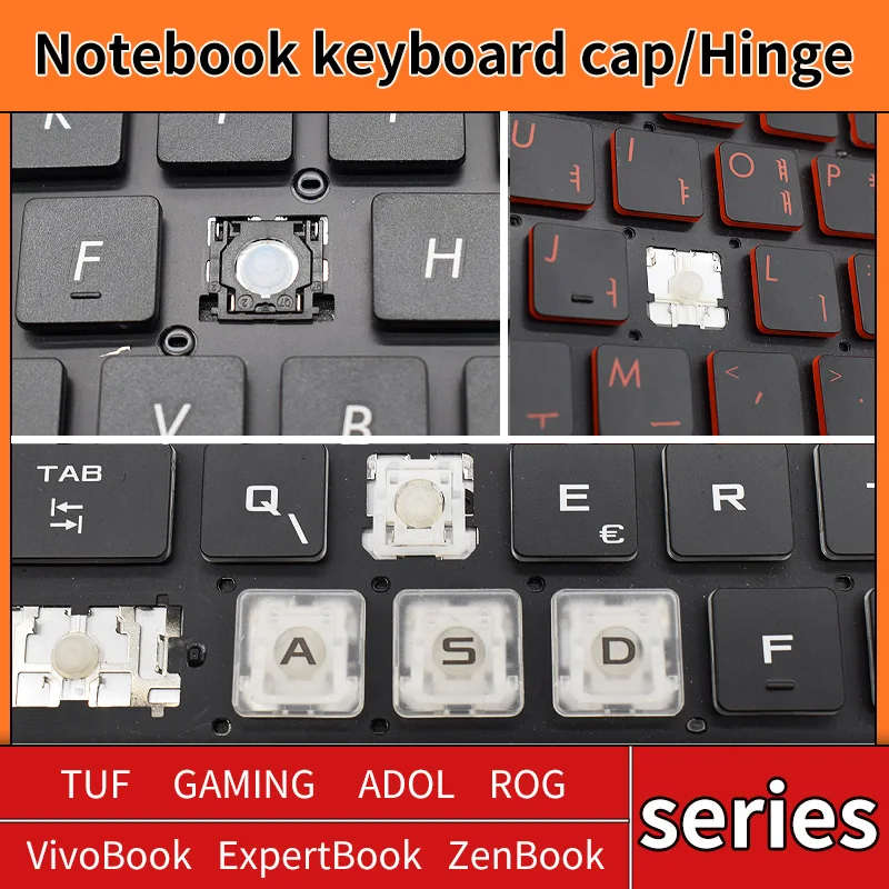 Sostituzione Keycap Chiave Tappo di Gomma Scissor Clip Cerniera Per ASUS TUF GAMING
