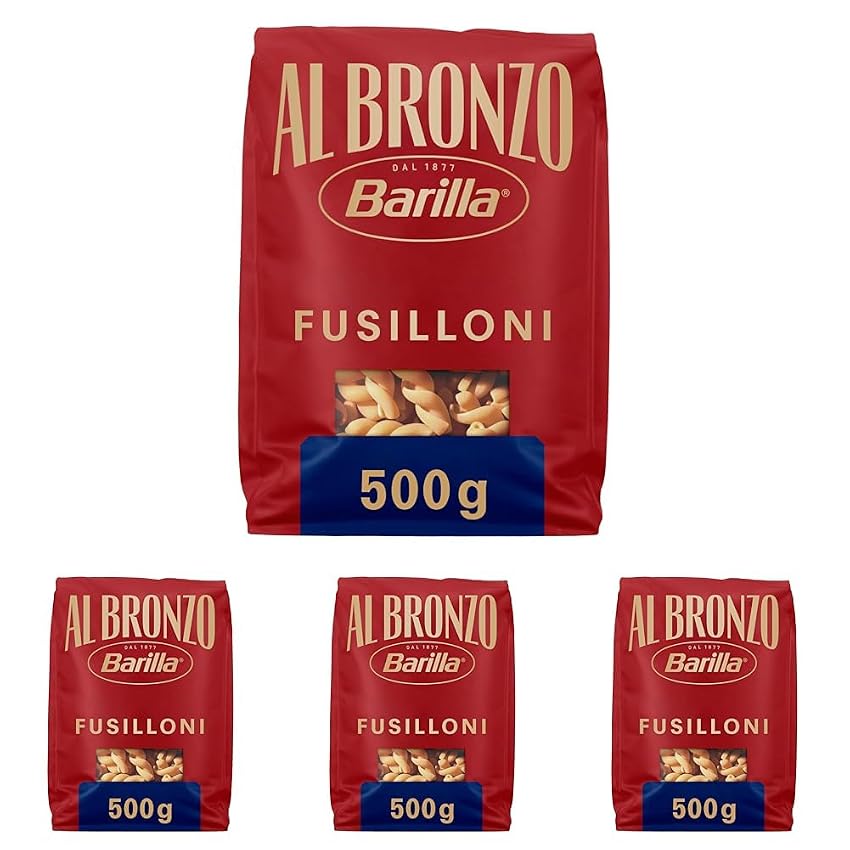 Barilla Pasta Al Bronzo Fusilloni 100% Grano Italiano Barilla Pasta Al Bronzo Fusilloni 100% Grano Italiano