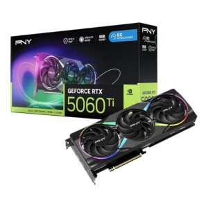 PNY Scheda Grafica GeForce RTX™ 5060 Ti 8GB ARGB OC Triple Fan DLSS 4