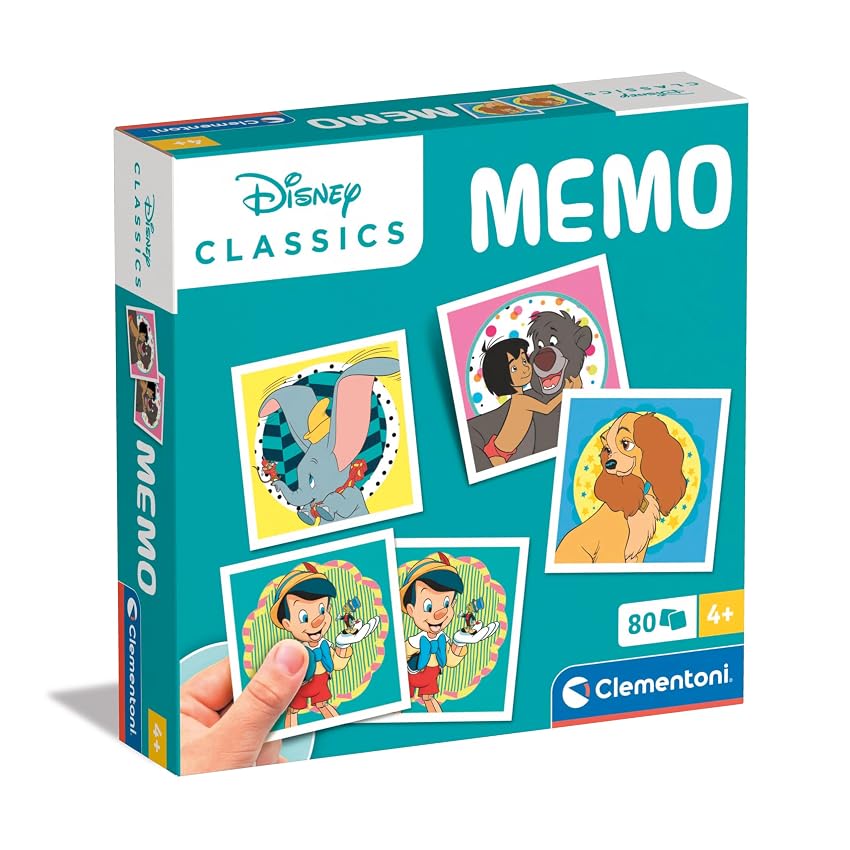 Clementoni - 18298 - Memo Disney Classics - Gioco Di Memoria E Associazione