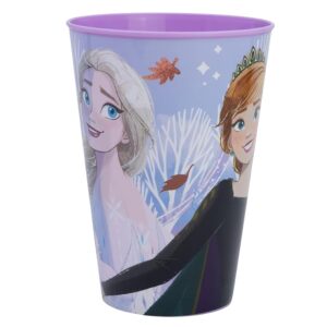 Stor Bicchiere Bambini Frozen - Il Regno Di Ghiaccio in Plastica 430ml