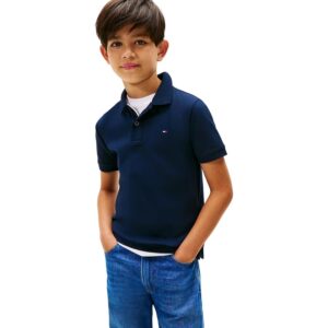 Tommy Hilfiger Bambino Maglietta Polo Maniche Corte Interlock Regular Fit