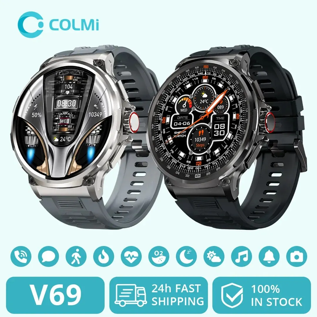 COLMI V69 1.85 pollici HD Bluetooth chiamata Smart Watch uomo sport fitness tracker