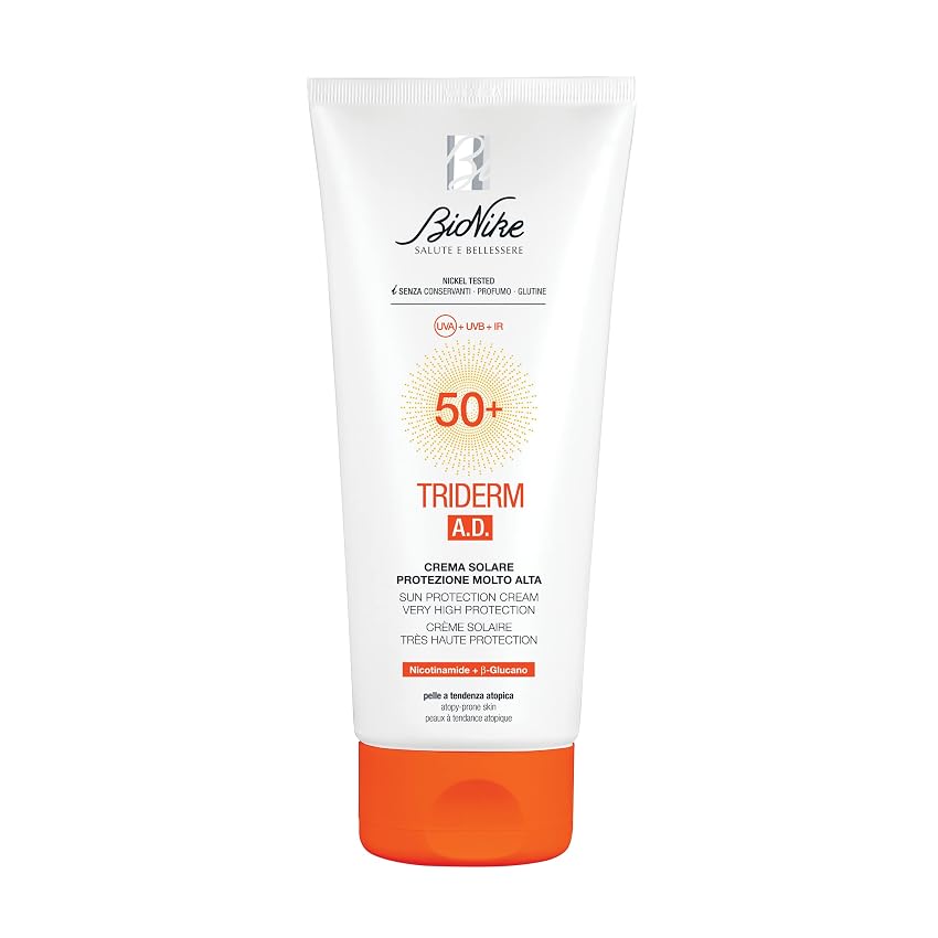 Bionike - Bionike Triderm AD Crema Solare SPF 50+ Pelle Atopica 200ml Bionike - Bionike Triderm AD Crema Solare SPF 50+ Pelle Atopica 200ml