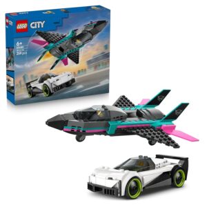 LEGO City Jet vs. Car Toy - Building Kit w/Plane