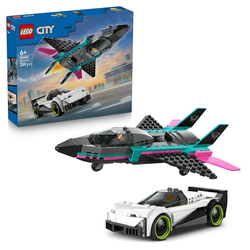 LEGO City Jet vs. Car Toy - Building Kit w/Plane