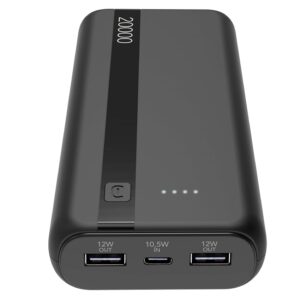 Cellularline - Power Bank 20000 - Capacit&agrave;: 20000mAh - Input: 1xUSB