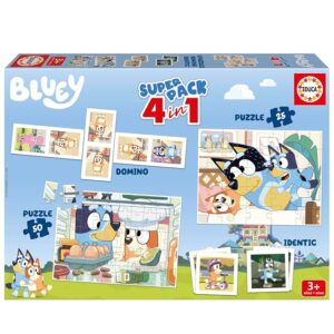 Educa - Superpack Bluey e Bingo 4 in 1 (20475)