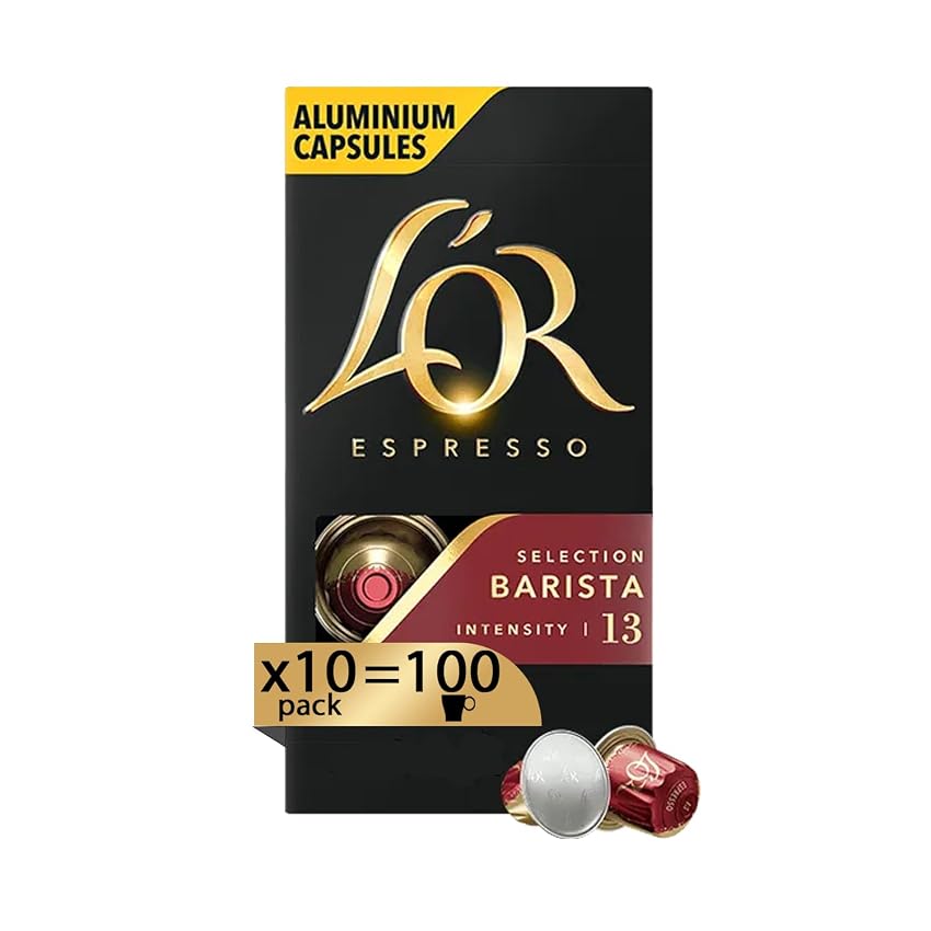 L'Or Capsule Caffè Espresso Barista Intensità 13-100 Capsule in Alluminio L'Or Capsule Caffè Espresso Barista Intensità 13-100 Capsule in Alluminio