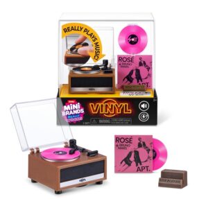 Mini Brands Mini Vinyls Playset Series 1 di ZURU – Mini giradischi in vinile funzionale