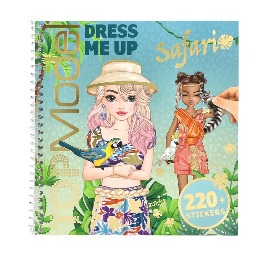 Depesche 13831 TOPModel - Libro di Adesivi Dress Me Up Safari