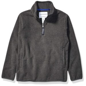 Amazon Essentials Giacca Invernale Modello Pullover con Zip Corta in Pile Bambini e Ragazzi