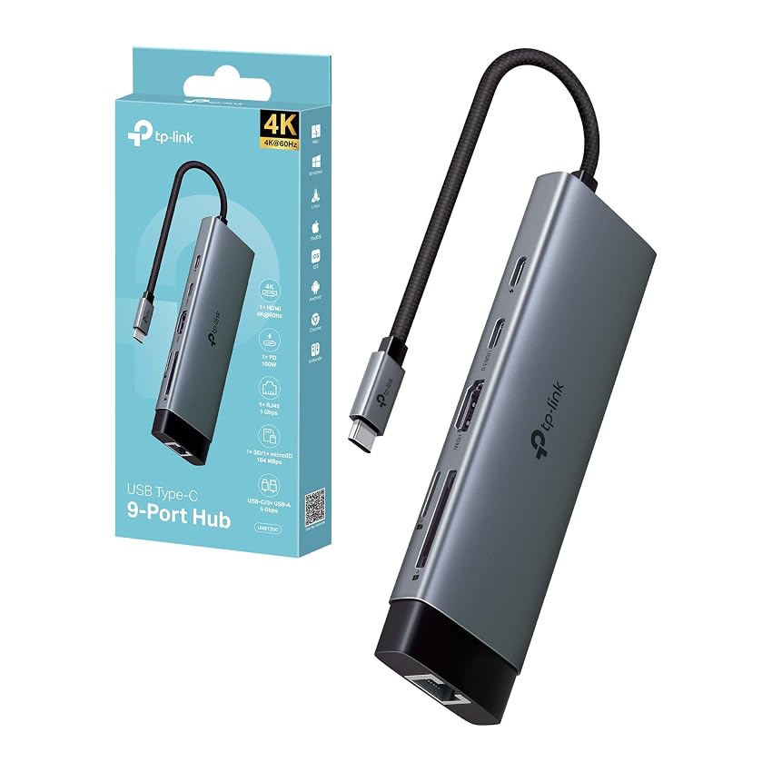 TP-Link UH9120C Hub USB C 9 in 1 TP-Link UH9120C Hub USB C 9 in 1