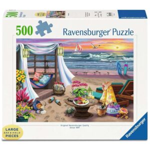 Ravensburger - Puzzle 500 Pezzi Serata In Spiaggia