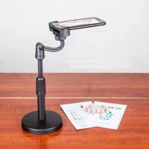 Treppiede da Tavolo per Smartphone iPhone con Supporto per Telefono