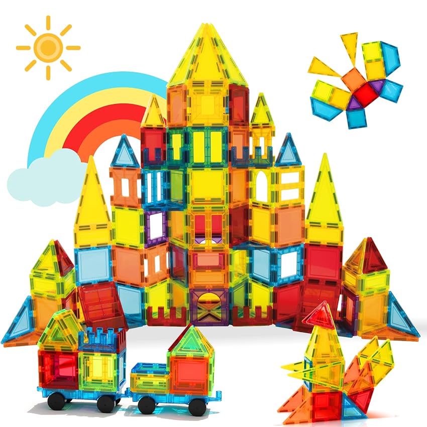 W WISE BLOCK Costruzioni Magnetiche Bambini 131 pezzi con 2 auto W WISE BLOCK Costruzioni Magnetiche Bambini 131 pezzi con 2 auto