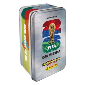 Mega scatola di latta Adrenalyn XL della Coppa del Mondo FIFA 2026
