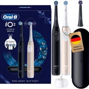 Oral-B iO Series 2 Duo Set 2 Spazzolini Elettrici 3 Testine Custodia Viaggio
