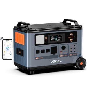 OSCAL PowerMax 6000 Centrale Elettrica Portatile con Uscita CA da 6000W