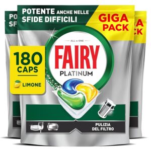 Fairy Platinum Pastiglie Lavastoviglie Limone