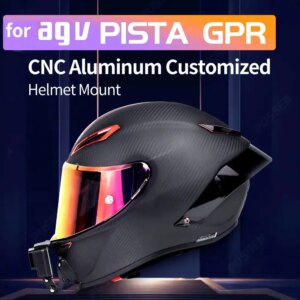 Per AGV Pista gprr Casco in alluminio personalizzato Supporto per mento per GoPro