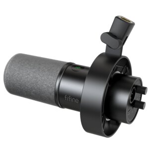 FIFINE Microfono dinamico USB/XLR con supporto antiurto