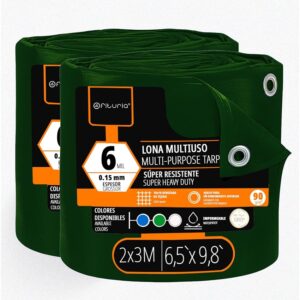 OFITURIA Telo multiuso impermeabile 2 x 3 m verde