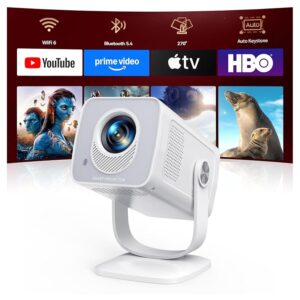[Android 14|Ottica Corta]Proiettore WIFI6 e Proiettore Portatile Bluetooth 5.4 Two