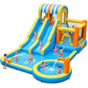 Castello Gonfiabile per Bambini con Scivolo d'acqua