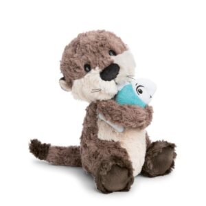 NICI Oda morbida lontra di peluche con pesce 25 cm