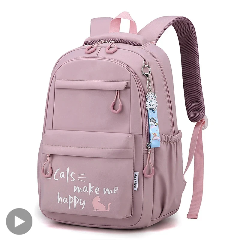 Zaino da scuola per ragazza Zaino per adolescenti Donne Bambini Zaino rosa femminile