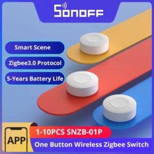 SONOFF SNZB-01P Smart Zigbee Wireless Switch 1-10PCS Scena intelligente tramite eWeLink