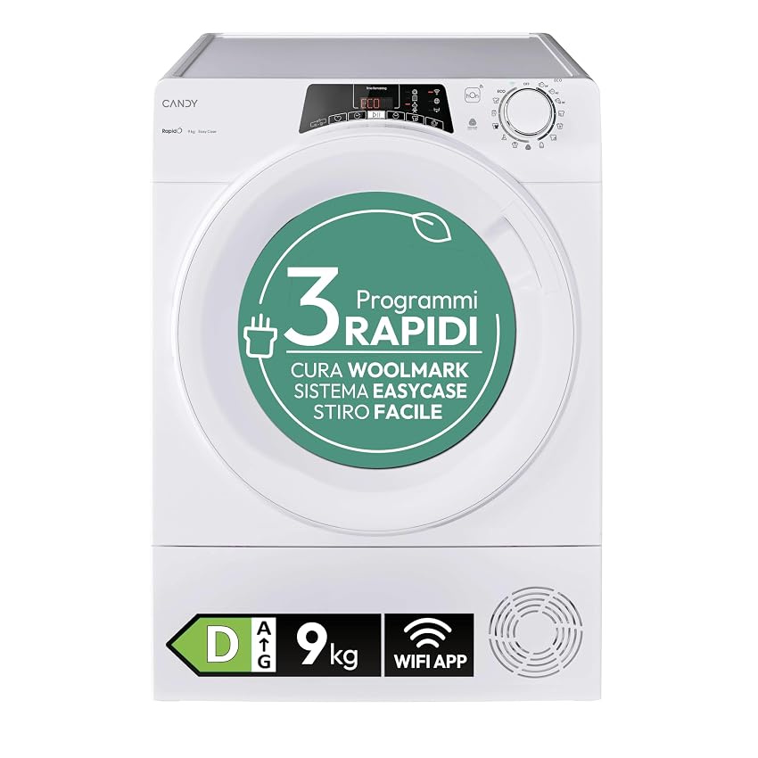 Candy Rapidò Asciugatrice a Pompa di Calore 9 Kg