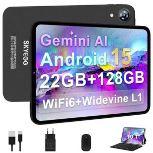 Tablet 10 Pollici Android 15 con 22 GB RAM+128 GB ROM