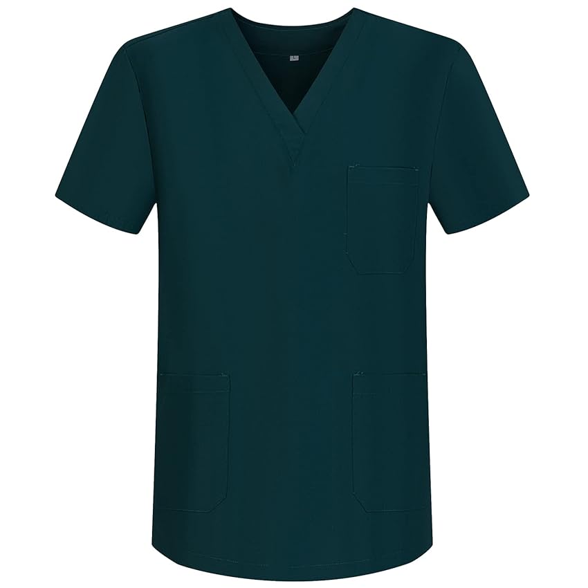 MISEMIYA - Abbigliamento Lavoro Unisex Collo Picco Maniche Corte Uniforme Clinica