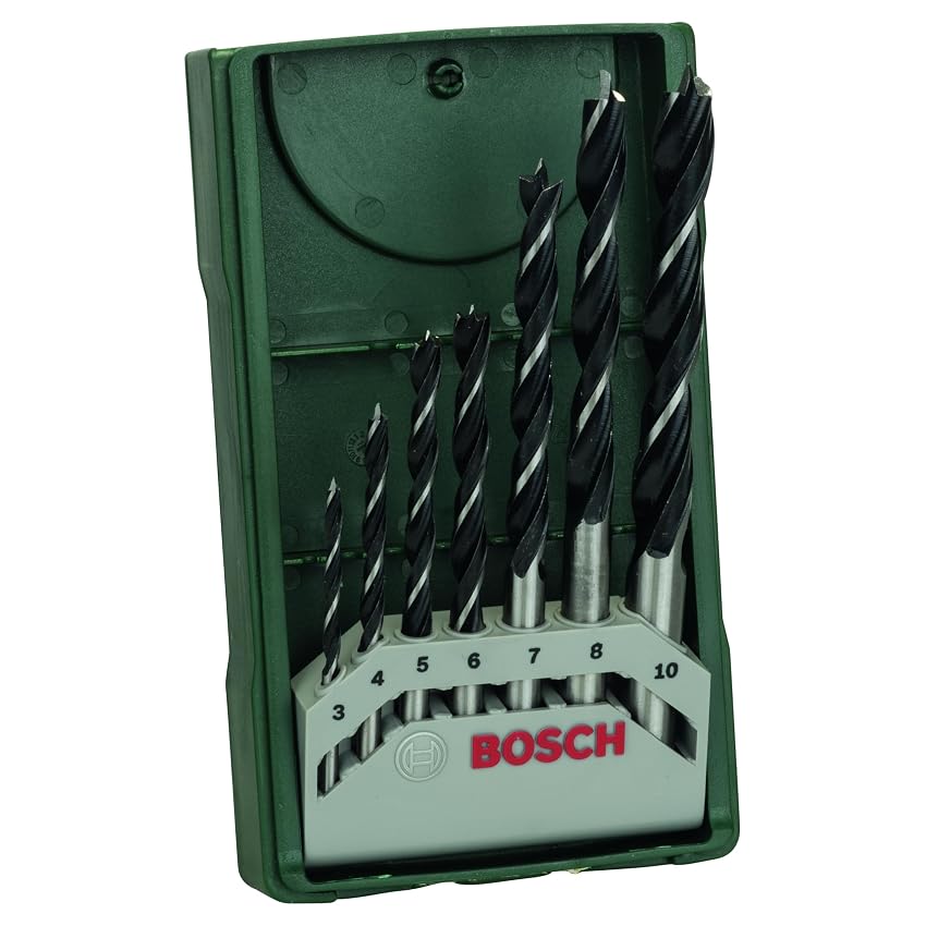 Bosch 7 pz. Set di punte per legno Mini-X-Line Brad Point (per legno dolce e duro) Bosch 7 pz. Set di punte per legno Mini-X-Line Brad Point (per legno dolce e duro)