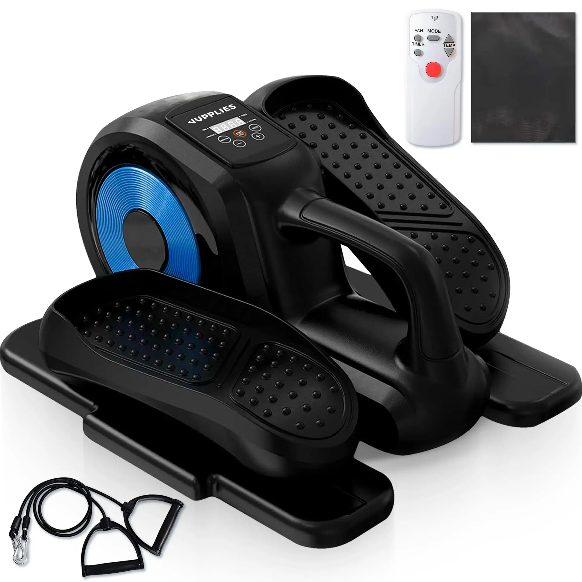 RELAXTY Mini Ellittica Elettrica per Fitness a Casa - Pedale Elettrico con Telecomando e 12 Velocità