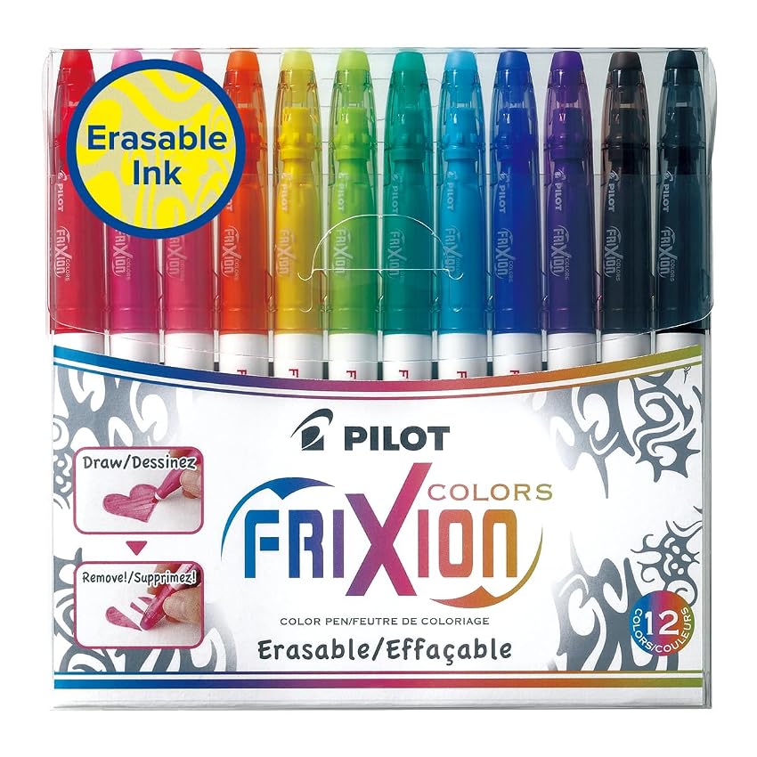 Pilot 936404 Sacchetto con 12 Pennarelli Cancellabili
