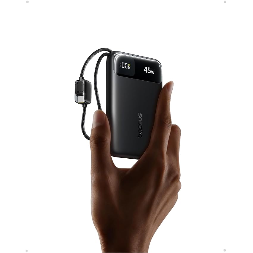 Baseus FC11 Powerbank 45W 10000mAh con 2 cavi USB-C Integrati Baseus FC11 Powerbank 45W 10000mAh con 2 cavi USB-C Integrati