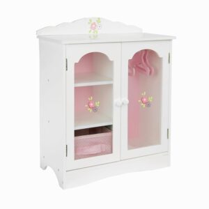 Guardaroba per Bambole Armadio Legno Mobili Giochi Olivia's World TD