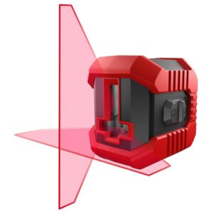 CONDTROL - Laser a linea QB rosso - Portata di livello 10 m - 1 linea verticale e 1 orizzontale