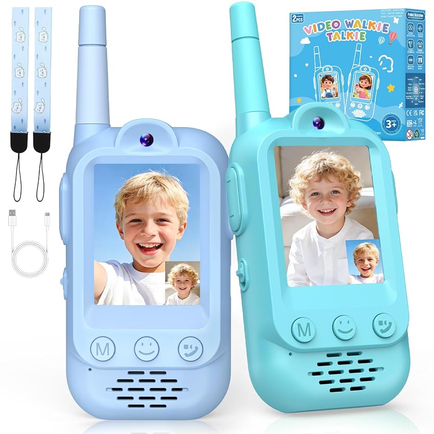 iKidiki Video Walkie Talkie Bambini Ricaricabili