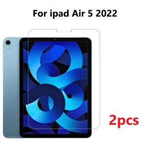 2 pezzi di vetro temperato per iPad Air5 2022 pellicola salvaschermo da 10.9 pollici