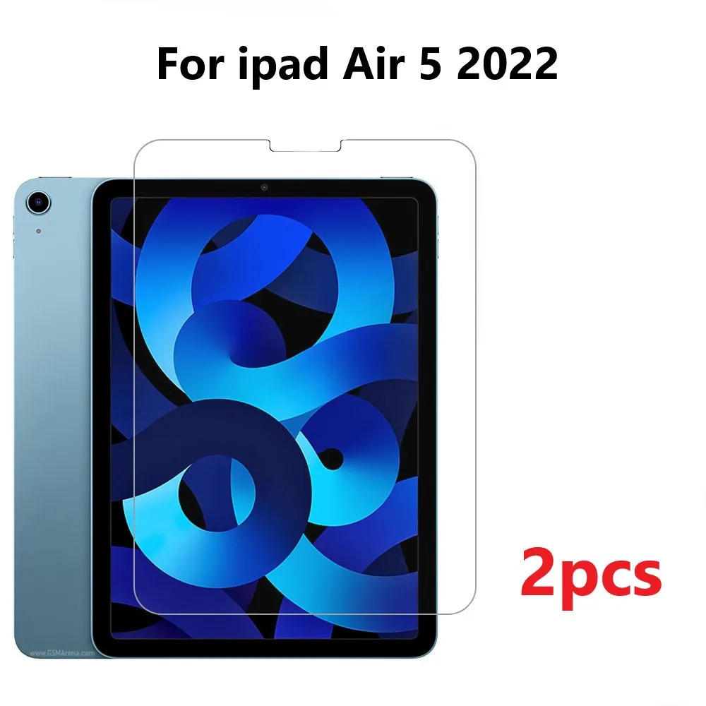2 pezzi di vetro temperato per iPad Air5 2022 pellicola salvaschermo da 10.9 pollici
